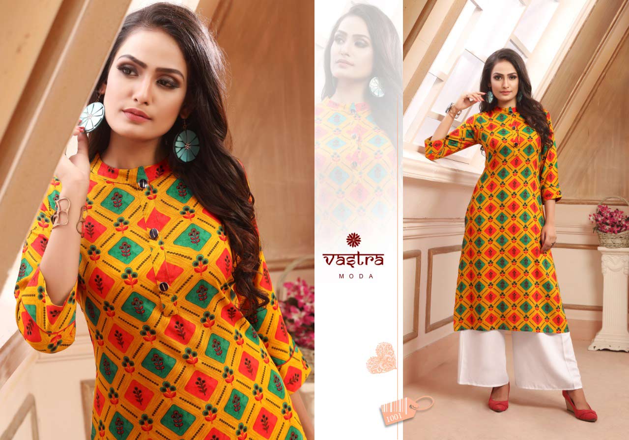 Genisis Vol-1 Vastra Moda Straight Rayon Kurtis Genisis Vol-1 Vastra Moda Straight Rayon Kurtis